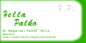 hella palko business card